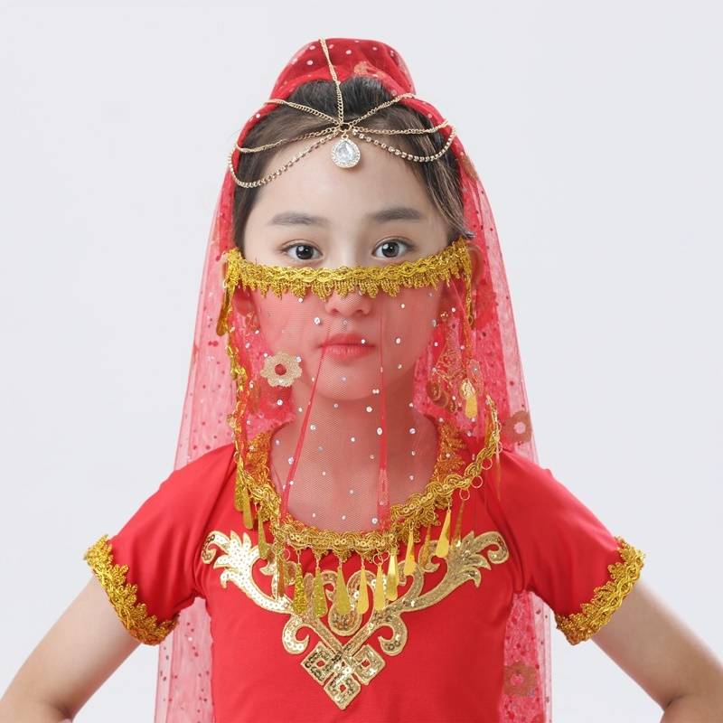 Children's red veil